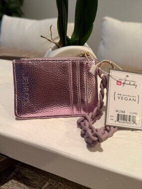 Rhodes Vegan RFID Quilted Card Wallet NWT
